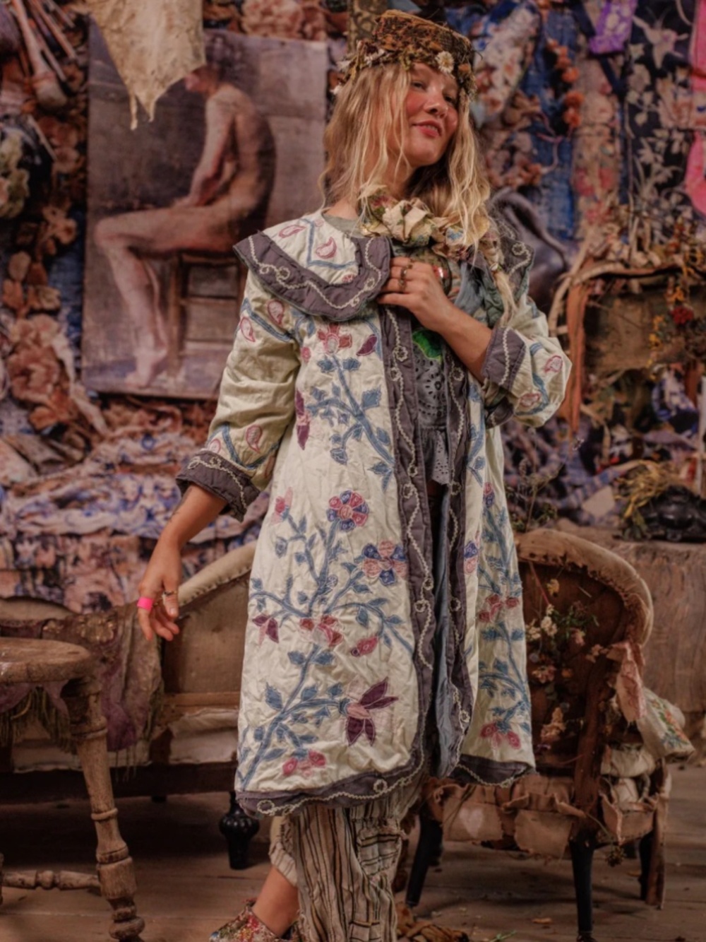 🌸MAGNOLIA PEARL Appliqué Jooles Coat NWT🌸